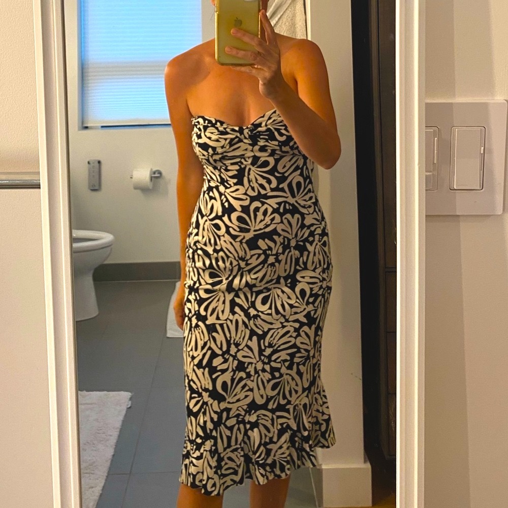 DVF strapless dress